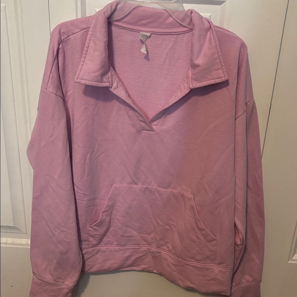 Balance Collection Soft Pink Fleece Top
